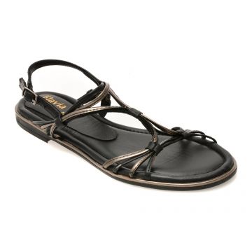 Sandale FLAVIA PASSINI negre, 28263, din piele naturala