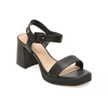 Sandale FLAVIA PASSINI negre, 356310, din piele naturala