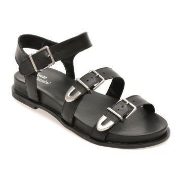Sandale FLAVIA PASSINI negre, 372503, din piele naturala