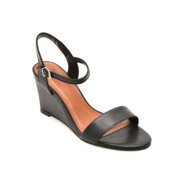 Sandale FLAVIA PASSINI negre, 375021, din piele naturala
