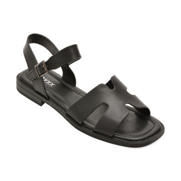 Sandale GRYXX negre, 1352C25, din piele naturala