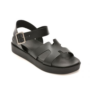 Sandale GRYXX negre, 376203, din piele naturala