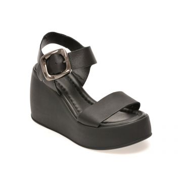Sandale GRYXX negre, 5001729, din piele naturala