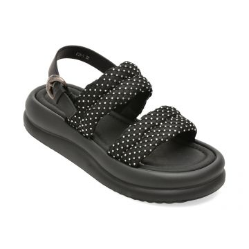 Sandale GRYXX negre, 701, din piele ecologica