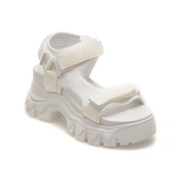 Sandale REPLAY albe, WSIS03S, din piele ecologica