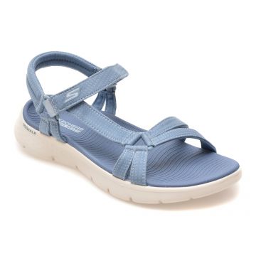 Sandale SKECHERS albastre, GO WALK FLEX, din material textil