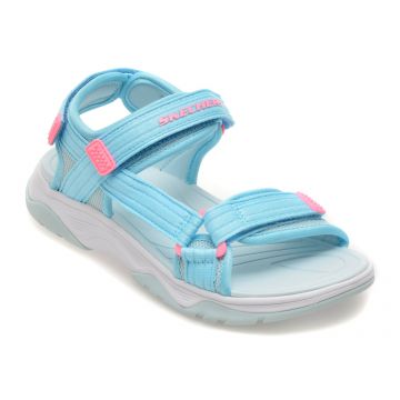 Sandale SKECHERS albastre, TREAD SEEKER, din material textil