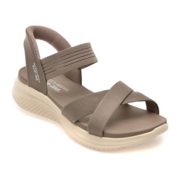 Sandale SKECHERS gri, ULTRA FLEX 3.0, din material textil