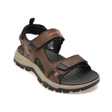Sandale SKECHERS maro, 205139, din piele ecologica