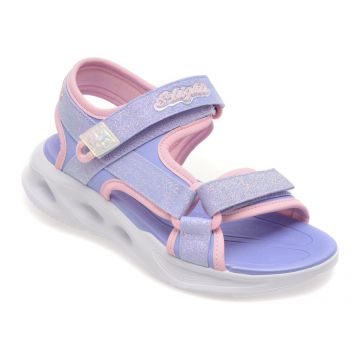Sandale SKECHERS mov, 303024L, din piele ecologica
