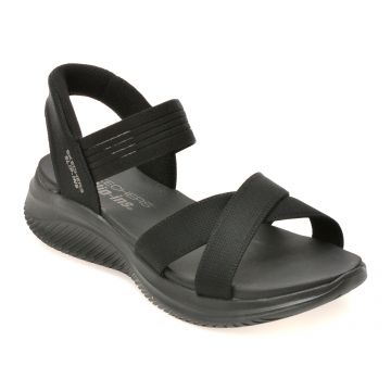 Sandale SKECHERS negre, 119975, din material textil