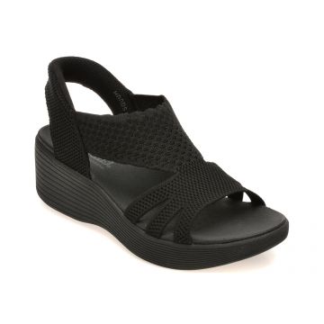 Sandale SKECHERS negre, PARALLEL LITE, din material textil