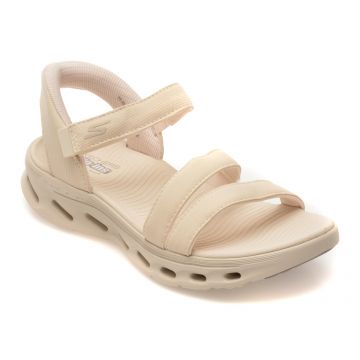 Sandale SKECHERS nude, 141269, din material textil