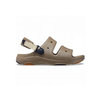 Sandale slingback cu model uni - Kaki