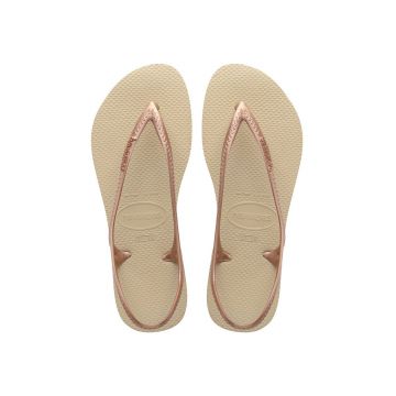 Havaianas Sandale femei, culoarea bej