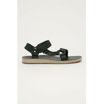 Teva sandale de piele femei, culoarea negru 1116637-SDDN