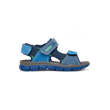Sandale Baieti -  piele naturala - albastru -
