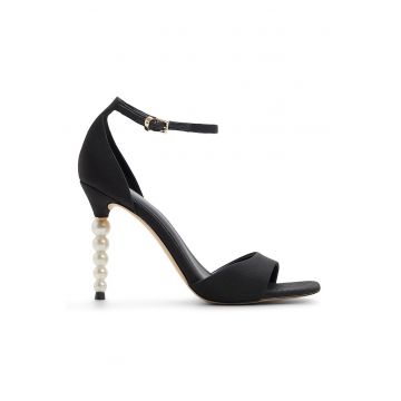 Sandale cu perle sintetice Pearletta - Negru