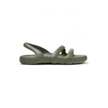 Sandale cu talpa plata Kobarah - Verde sparanghel