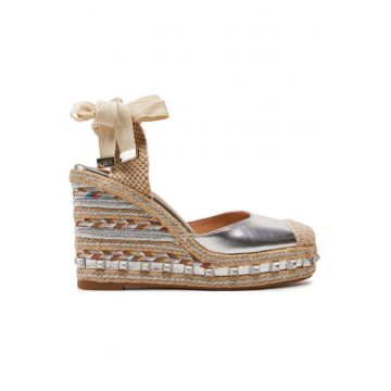 Sandale dama  303771256 - Piele intoarsa - Argintiu