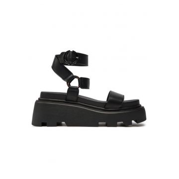 Sandale dama  303968007 - Piele ecologica - Negru
