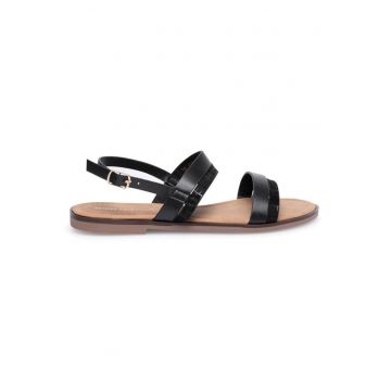 Sandale dama - 6284 -  Sintetic - Negru