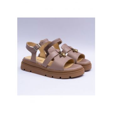 Sandale dama cu accesoriu - roz pal - Roz pal