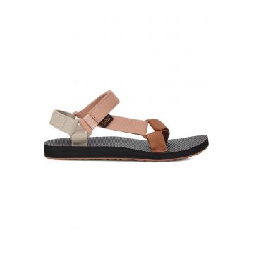 Sandale dama  Original - curele Velcro - negru/maro - poliester/spuma EVA -
