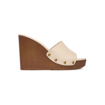 Sandale dama -  piele naturala - bej