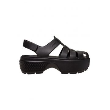 Sandale dama  Stomp Fisherman - design modern - talpa extra groasa - culoare negru - sintetic