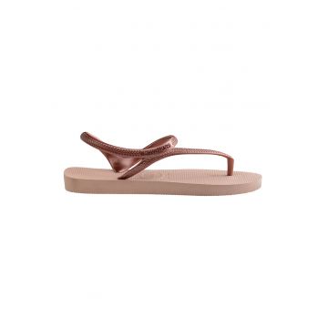 Sandale de cauciuc cu bareta separatoare Flash Urban - Auriu rose