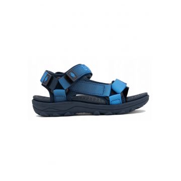 Sandale demi-wedge cu velcro