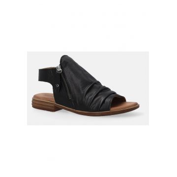 Sandale din piele cu fermoar -