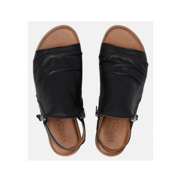 Sandale din piele cu fermoar -