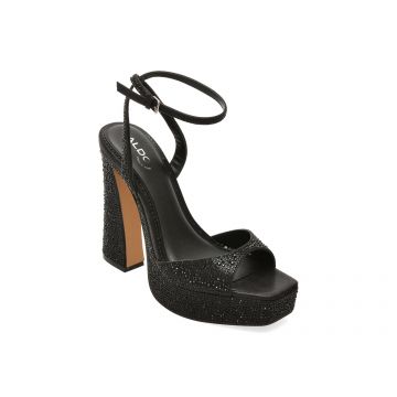 Sandale elegante ALDO negre, MATELINA 007, din material textil