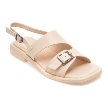 Sandale EPICA bej, LD1258, din piele naturala