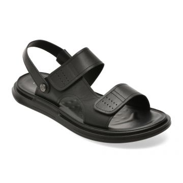 Sandale EPICA negre, 36701, din piele naturala
