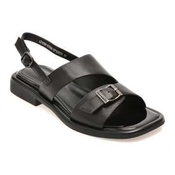 Sandale EPICA negre, LD1258, din piele naturala