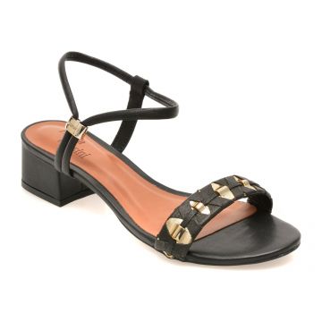 Sandale FLAVIA PASSINI negre, 373001, din piele naturala