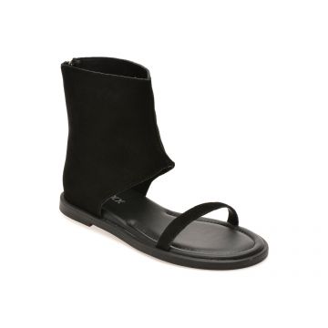 Sandale GRYXX negre, 9192, din piele intoarsa