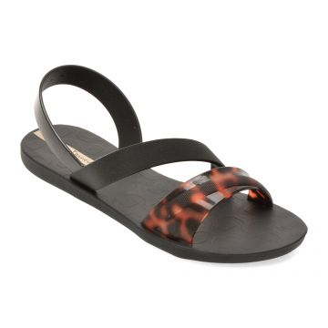 Sandale IPANEMA negre, VIBRANT, din pvc