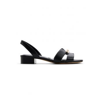 Sandale slingback cu varf patrat Blake - Negru