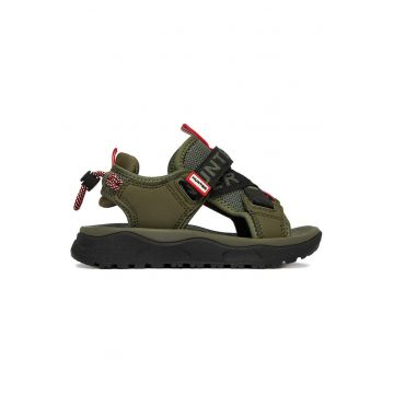 Sandale băieți -  kaki - piele ecologică - Kaki