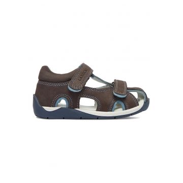 Sandale baieti -  bleumarin - piele naturala - sistem inchidere Velcro