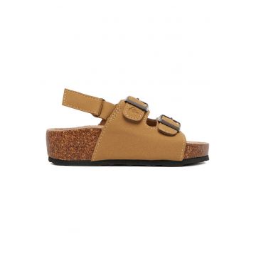 Sandale baieti  maro - sintetic - sistem inchidere Velcro