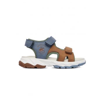 Sandale baieti -  multicolor - piele ecologica - sistem inchidere Velcro