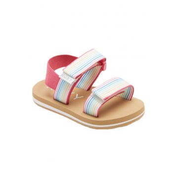 Sandale cu dungi si velcro