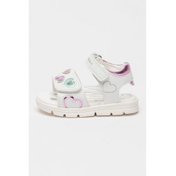 Sandale cu inchidere velcro Whippy - Alb