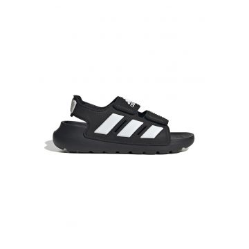 Sandale cu logo si velcro Alta Swim - Alb/Negru