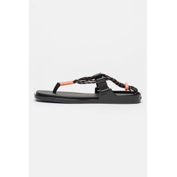 Sandale cu snururi - Negru carbon